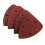 Velvet Backed Sandpaper 40 Pcs HookandLoop Sander Sheets Deep Brown For Palm Sander Surfaces 3