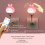 USB Bunny Night Light with Remote, 19cm, ABS+PC, 1W, DC5V 2