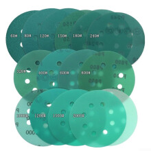 125mm Wet Dry Sanding Discs Green Film AntiClogging Pads for Auto Body and Paint 150 Grit