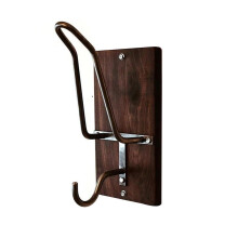 Wall Mounted Clothes Rack with Wooden Hooks for Coat Storage and Home Organization