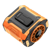 Portable Waist Clip Fan with LED Light, 100Speed Rechargeable Hands Desk Fan for Outdoor Office