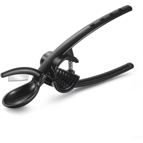 2in1 Ergonomic Nut Cracker for Chestnuts and Nuts, Lightweight Black Design Kitchen Tool 1