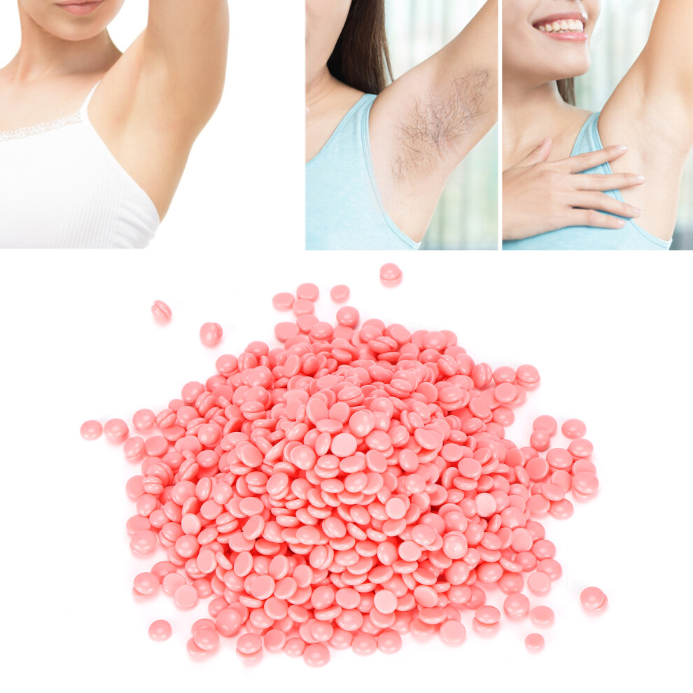 Pink 500G Painless Hard Wax Beans For Women Rose Wax Warmer | Hair Removal