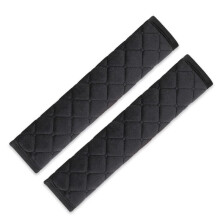 Soft Black Velvet Car Seat Belt Protector, Comfortable  Stylish, Easy to Install