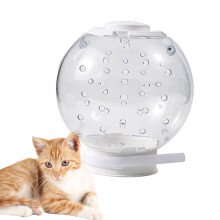 Cat Helmet Adjustable Anti Bite Transparent Space Hood Lightweight Clear Breathable Bubble Helmet Hood 14cm
