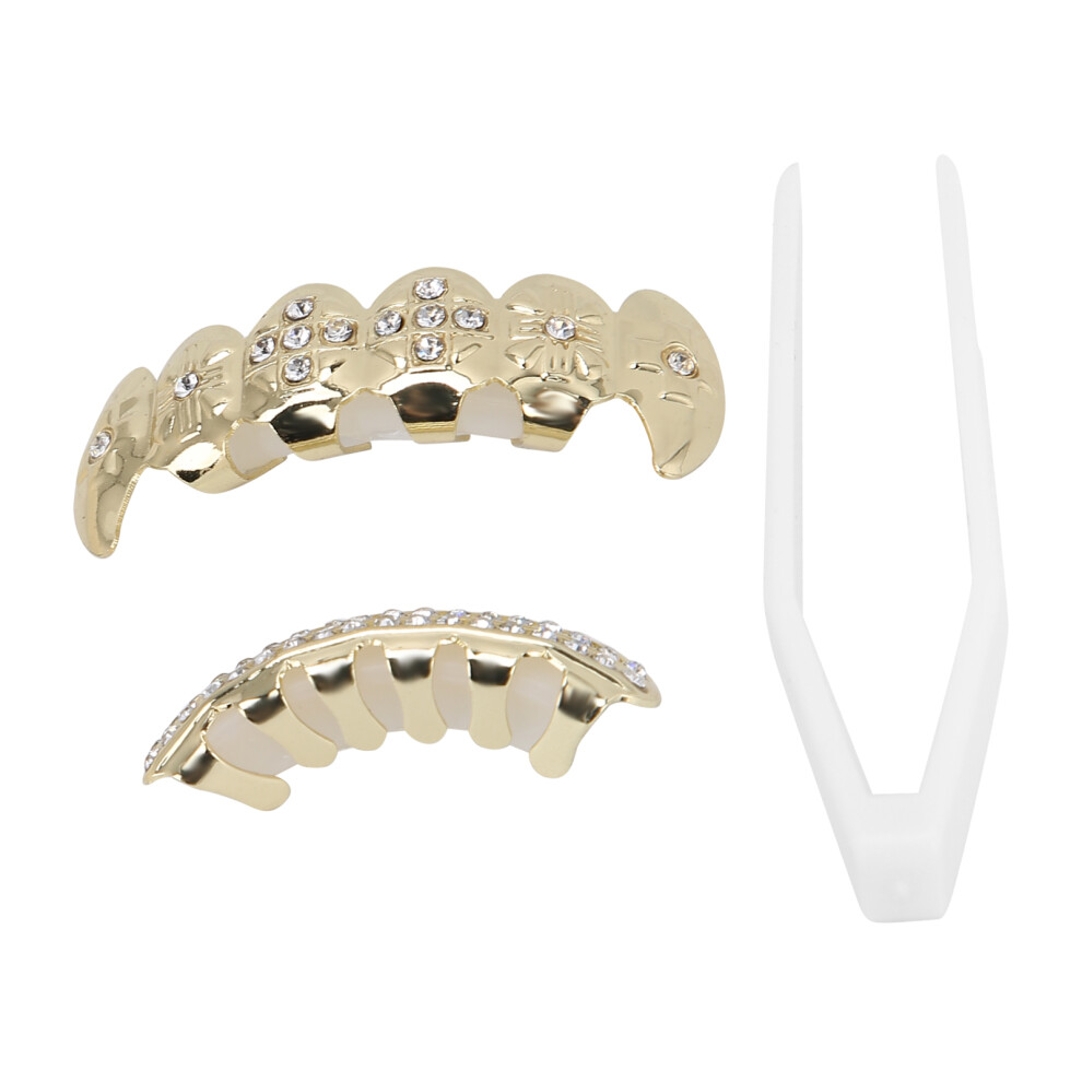 Gold Electroplate Hip Hop Teeth for Halloween & Concerts