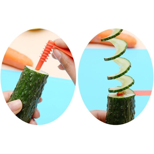 Vegetable Spiralizer with 360 Rotating Handle for Cucumbers Carrots Potatoes Creative Cutting 1