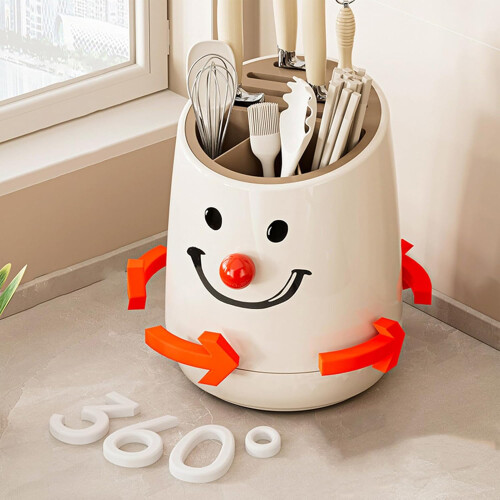Kitchen Worktop Organizer, SpaceSaving Knife Storage For Kitchen And Household, Compact, Cute Design 1