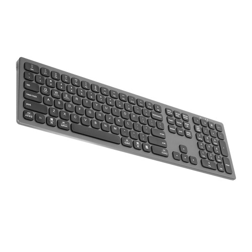 Bluetooth Keyboard with Numeric Keypad, 110 Keys, Aluminum Alloy