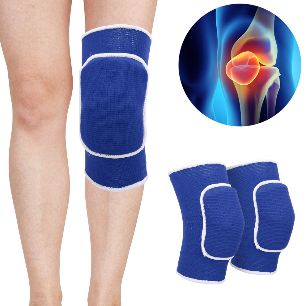Thickened Knee Pads Brace For Yoga & Sports, Blue, 20.5Cm 3211382483955