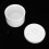 White Dental Burs Cleaner Container - Dust-Proof Durable Portable 10