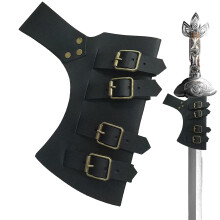 Saber Frog Leather Adjustable Medieval Saber Holster Belt Accessory For Men Prop Cosplay