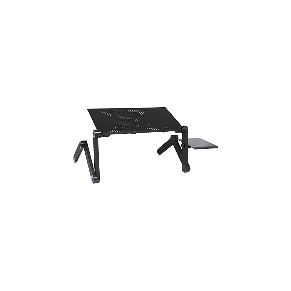 Laptop Stand Adjustable With 360 Rotation, Ergonomic Foldable Desk Riser With Silent Cooling Fan 9187378726839