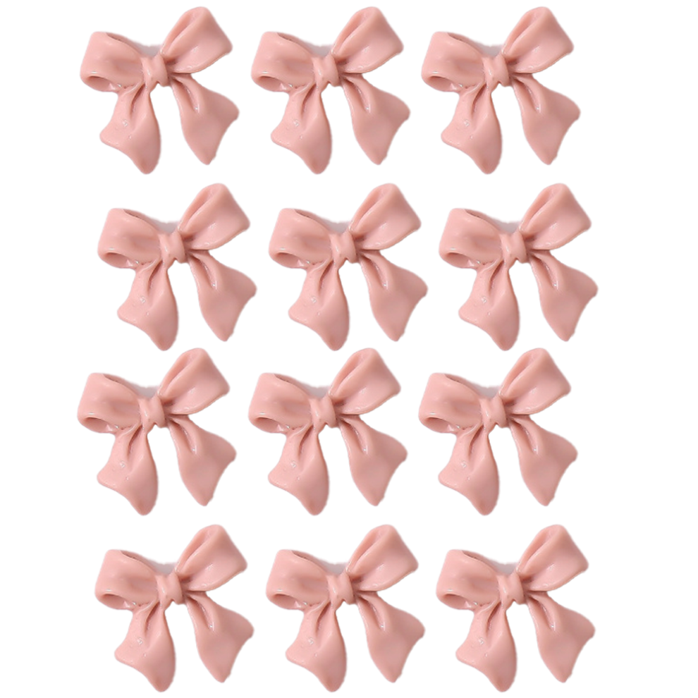 Unique Bows, Bowknot Cupcake Toppers: Non-Toxic Resin, Perfect For Themed Parties, Colorful 3D Design Adds Charm To Decorations, DIY Jewelry Making,