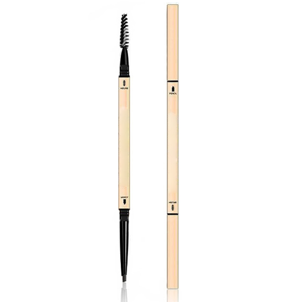 Light Defining Eyebrow Pencil, Dual-Ended Design With Flexible Spoolie Brush, Micro Fine Pigment For Long Lasting, Waterproof Eyebrow Definition,