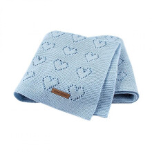Knit Baby Blankets All-Season Reversible Cotton Baby Blanket with Airy Cellular Holes for Newborn Swaddling and Toddler Comfort, Cozy Lightweight
