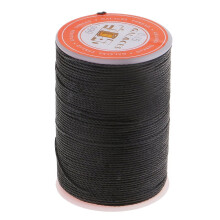 Round Leather Sewing Waxed Thread, Wax Polyester String Waterproof Waxed Cord for Durable Hand Stitching Projects, Ideal for Leather Craft