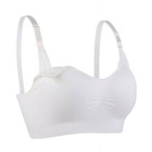 Wireless Nursing Bra for Breastfeeding Mothers, Dual Drop-Down Cups Seamless Design with Adjustable Shoulder Straps and Hook-and-Eye Closures,