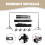 Backdrop Support System, Adjustable Width Photography Backdrop Stand with Heavy Duty Clamps, Quick Setup Telescoping Crossbar for Studio Events, 4