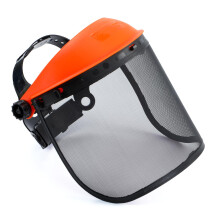 Chainsaw Face Shield, Forestry Safety Helmet With Mesh Visor, Adjustable Headband, Metal Face Shield For Trimming
