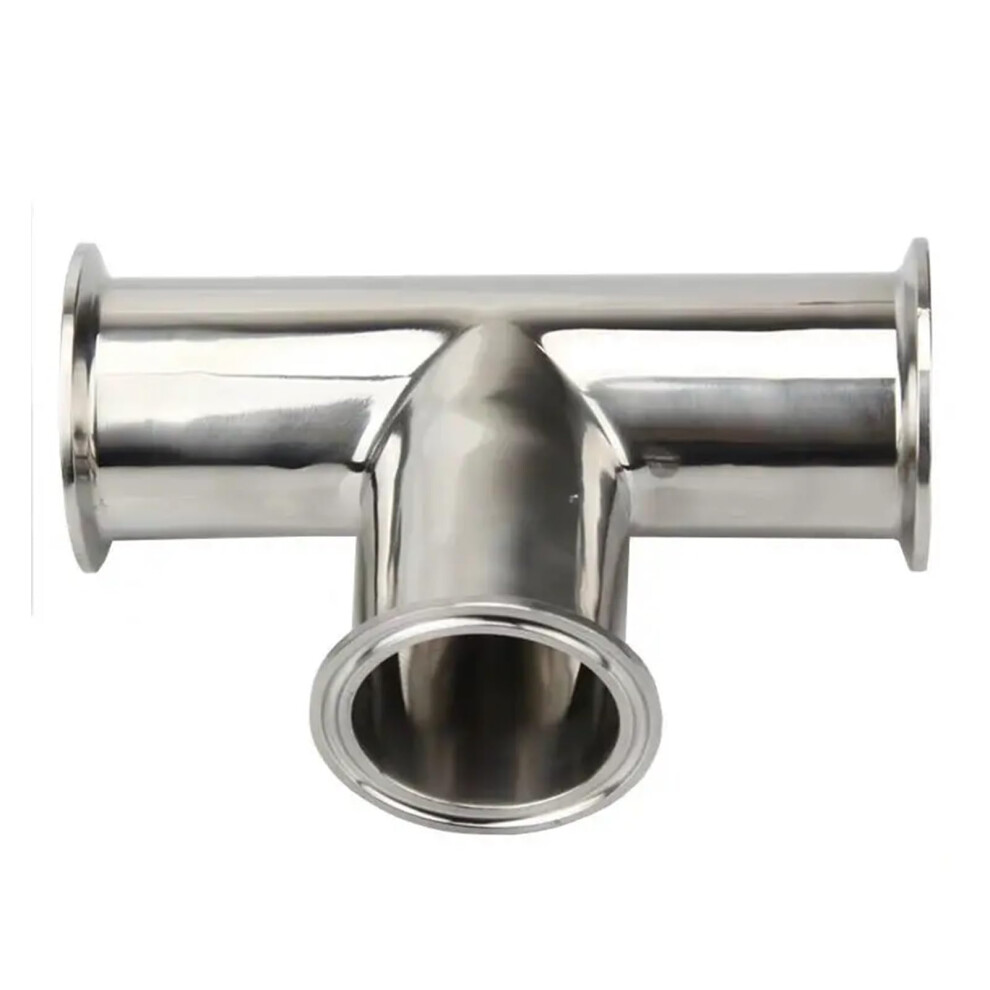 304 Stainless Steel Tri Clamp Tee Connector 1.5' And 2' Ferrule 3 Way Corrosionresistant Fitting 9199774430425