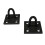 Staple On Plates Tie Ring - 4/10 Pack Black Horse Rope Chain Tether, 2 Count, Durable Material, Versatile Use 1