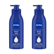 NIVEA Voedende Body Milk Rijk Verzachtende Lotion 48 Uur Diepe Hydratatie voor Zeer Droge Huid - Amandelolie + Diepe Hydratatie Serum