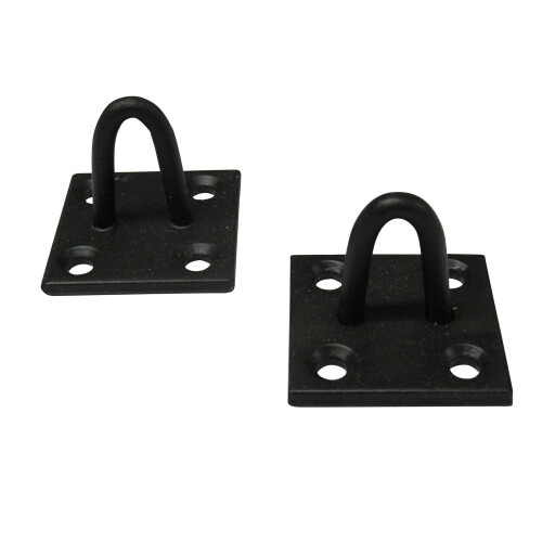 Staple On Plates Tie Ring - 4/10 Pack Black Horse Rope Chain Tether, 2 Count, Durable Material, Versatile Use 2