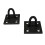 Staple On Plates Tie Ring - 4/10 Pack Black Horse Rope Chain Tether, 2 Count, Durable Material, Versatile Use 4