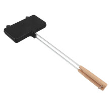 Grill Pan Nonstick DoubleSided Sandwich Maker with Long Handle for Gas and Induction Cooking