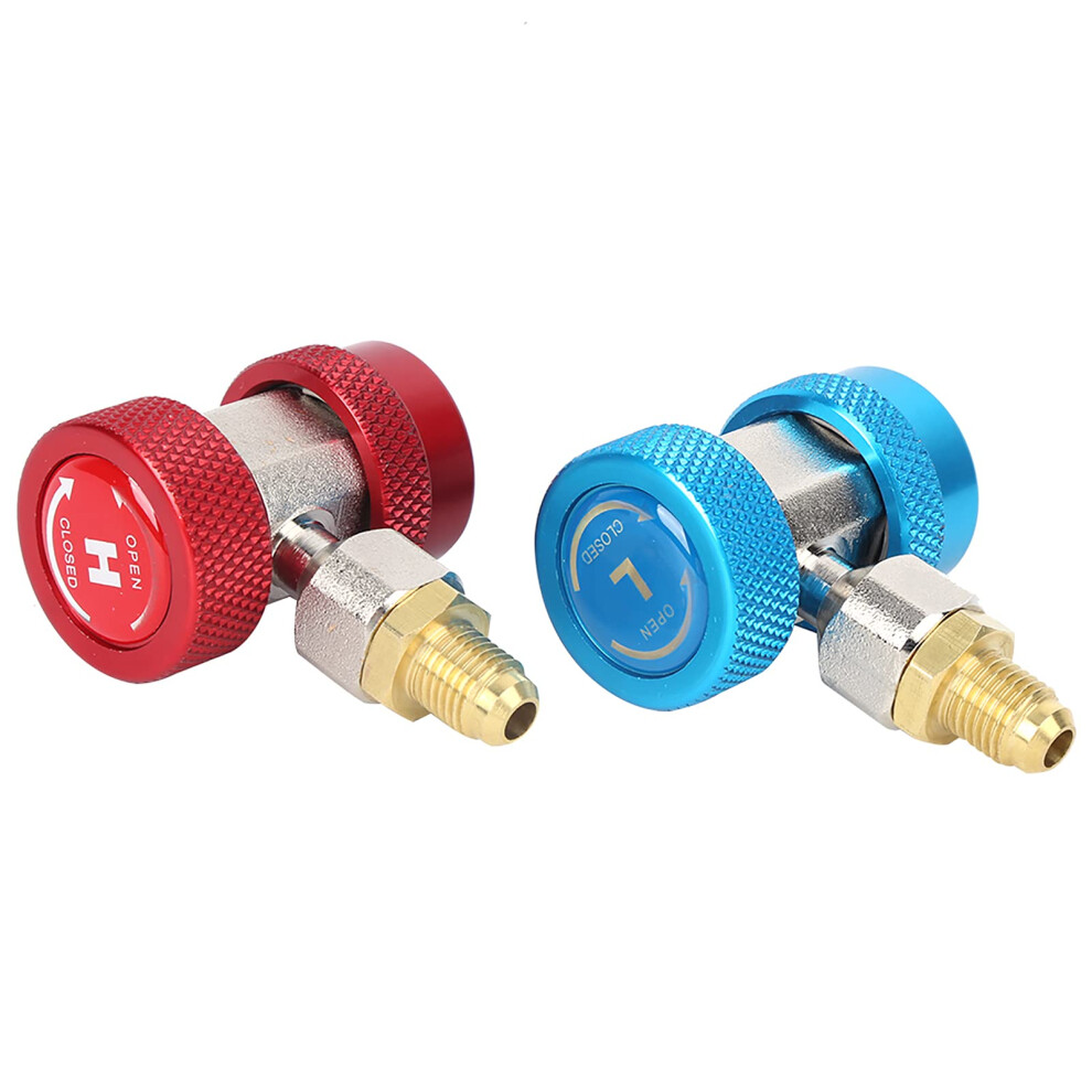 R134a Quick Coupler Ac Manifold Gauge Adapter With Leakproof Valve And Low Pressure Connectors 9094768686591