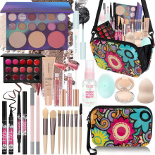 All in One Makeup Kit For Girls Include Eyeshadow Cosmetic Brush Concealer Lipstick Lip Gloss Concealer Stick Mascara Eyeliner Eyebrow Pencil Lip Balm