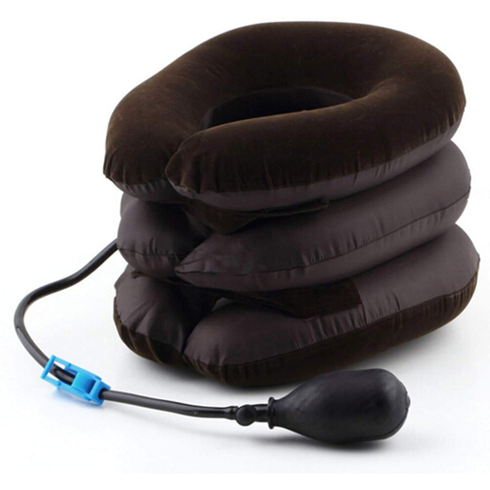 Cervical Neck Traction Device Inflatable Brace for Neck Pain Relief and Spine Alignment