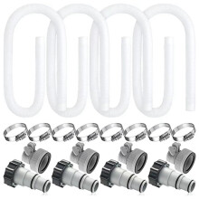1.25 Inch Pool Filter Hose for Above Ground Pool Pump, UltraFlexible LeakProof Replacement