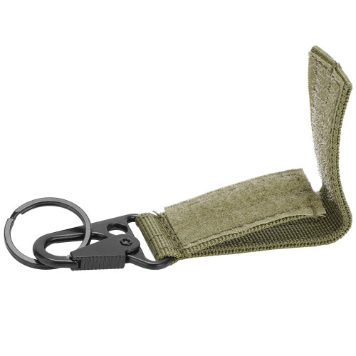 Mousqueton pour ceinture avec sangle à boucle vert militaire 2