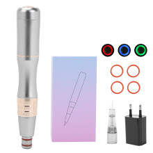 Máquina de tatuagem sem fio, compatível com caneta, motor de alta velocidade sem núcleo e comprimento de agulha ajustável, multifuncional para