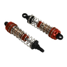 2 pièces d'amortisseurs hydrauliques en aluminium de 76 mm pour voiture RC, rouge, compatible avec 16101-16201