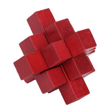 Intelligent Wooden Puzzle Brain Teaser Lock Educational Toy