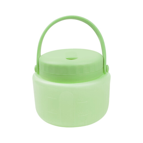 Bac de stockage de nourriture de silicone avec-Taille S verte