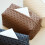 Waterproof Tissue Storage Container PU Rattan Look For-Beige1 5