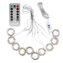 Elegant Fairy Lights, 3 Meters 300 Curtain White LED String Lights with Remote Control, Flexible Copper Wire & Low Voltage for Festive Decor
