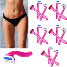 Haarentfernungswerkzeuge, Edelstahlklingen für eine glatte, gründliche Rasur, ergonomisch geformte Bikini-Rasierer, T-förmige Rasierer mit