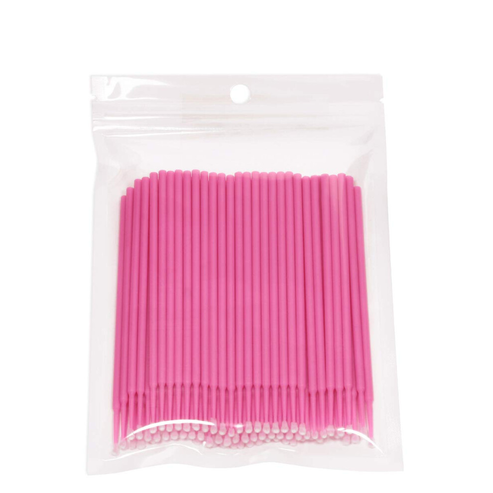 Multipurpose Usage Mascara Brush, Durable Micro Disposable Eyelash Extension Applicators for Non-linting Clean Sanitary Tasks, Bendable Handle for De