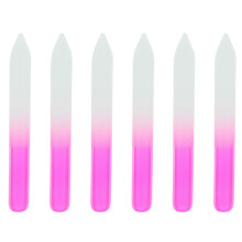 Crystal Glass Nail Files, Smooth Finish Nail Care Tools With Strong And Hardened Glass, Quality Tempered Glass For Reusable & Washable Salon Use, Eas