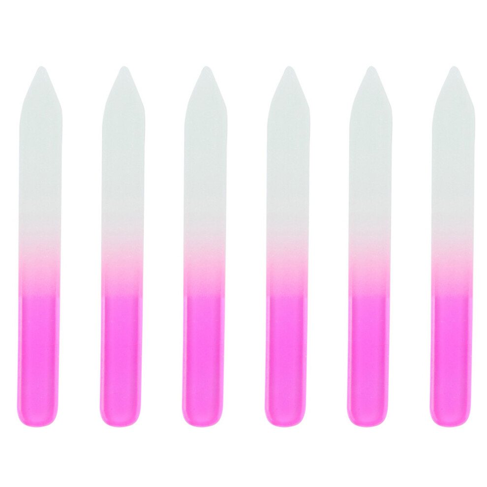 Gradient Rainbow Color, Easy to Clean Strengthen Nails Double Sided Smooth Filing Surface Nail Files, Washable Reusable for Women's Daily Nail Care