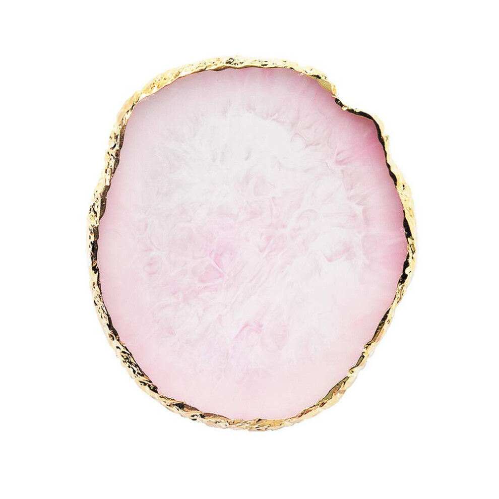 Natural Resin Mixing Palette, Aureate Edge Design Compact Palette For Easy Cleaning, Smooth Texture Nail Art Painting Palettes For Professional Or