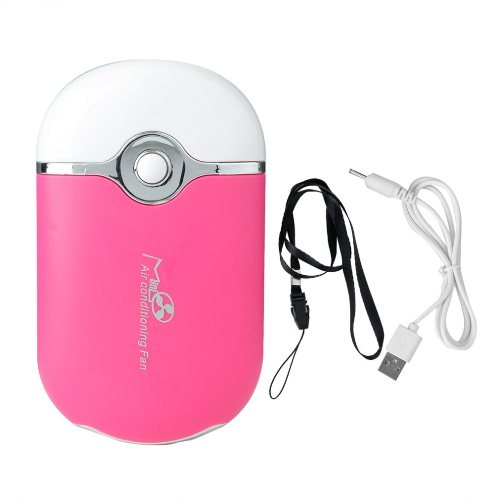Red Portable Eyelash Dryer Fan, Rose Mini Lash Fan With Bladeless Cooling Refrigeration Fan For Safe And Gentle Drying, Usb Charging And Built-In Lit