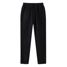 Adjustable Waistband For Women, Side Pockets Casual Everyday Wear With Relaxed Fit, Wide Leg Sweatpants Soft Fleece Fabric For High Waisted Lounge