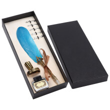 Refillable Fountain Pen with Pen Holder and Replacement Pen Tips, Vintage Dip Pen Featuring Textured Grip and Flat Nib Design, Ideal for Calligraphy,