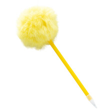 (Yellow) 2pcs Plastic Pen Cartoons Cute Student Decompression Hand Account Pen Girl Heart Gift Pen 2ml